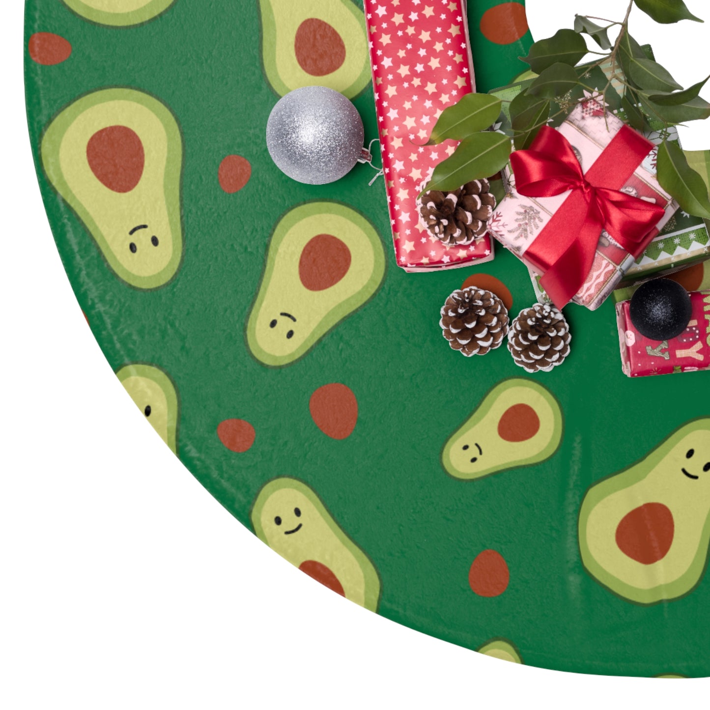 Avocado Christmas Tree Skirt