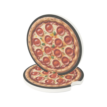 Pizza Soapstone Car Coaster