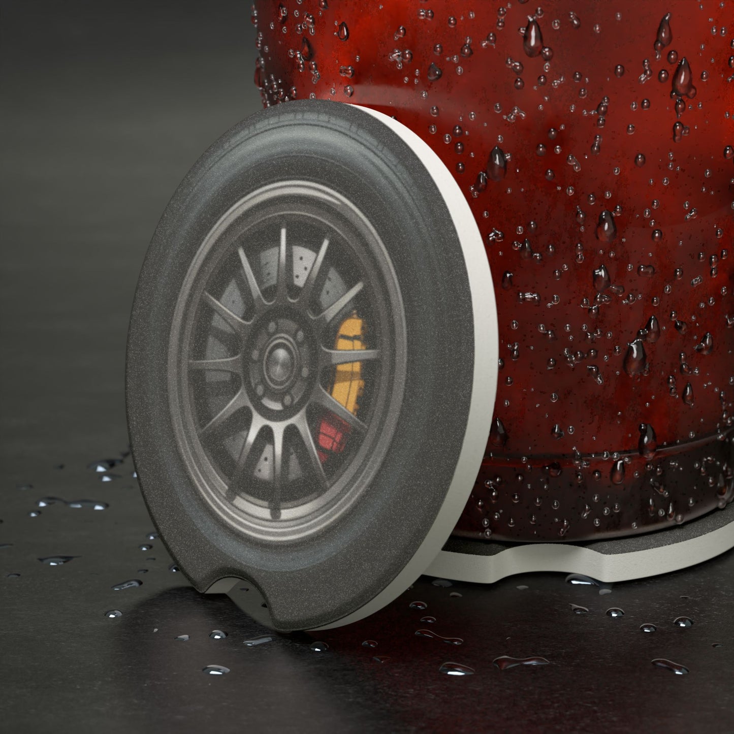 Track Star Soapstone Car Coaster