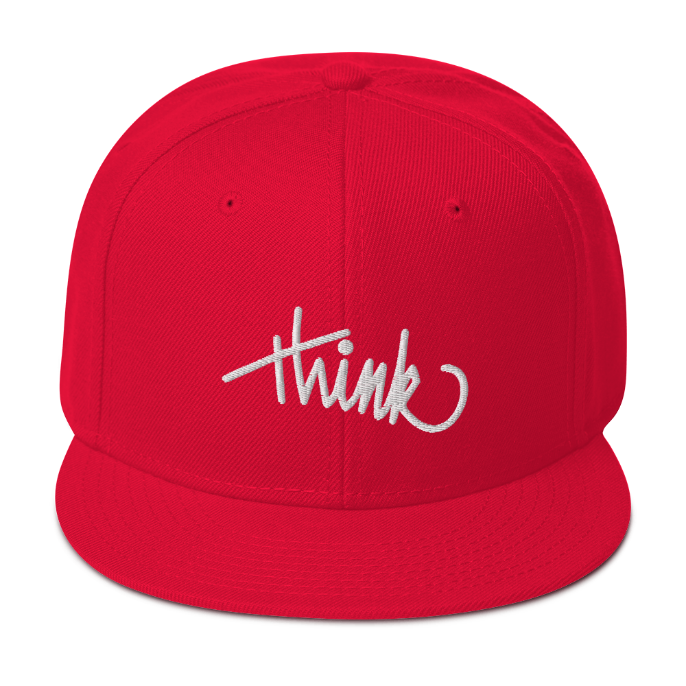 think | Premium Snapback Hat