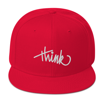 think | Premium Snapback Hat