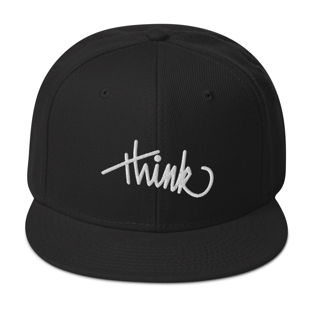 think | Premium Snapback Hat
