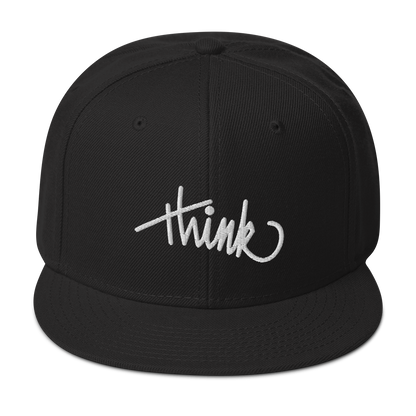 think | Premium Snapback Hat