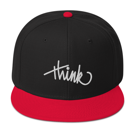 think | Premium Snapback Hat