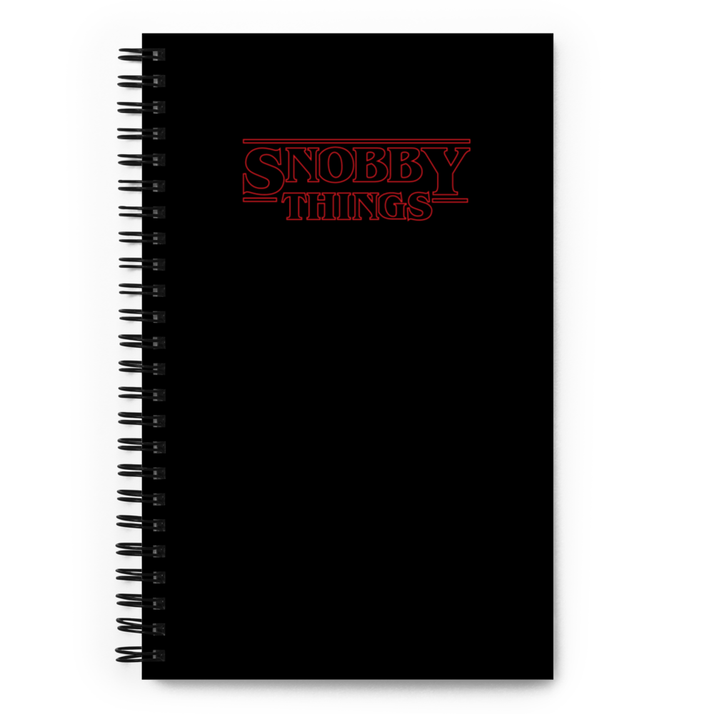 Snobby Things - Spiral Dot Grid Notebook